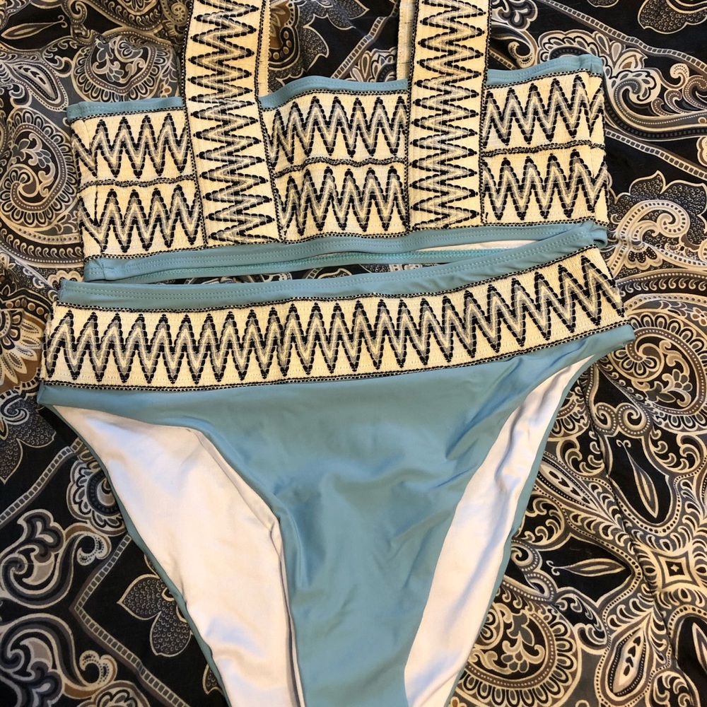 Never worn high waist bikini